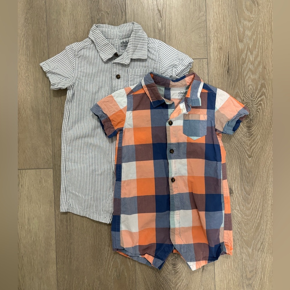 Set of 2 baby boy romper
